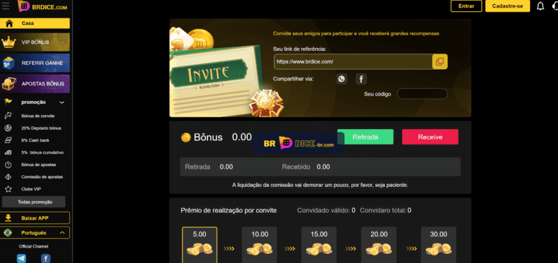 Bet deposito minimo